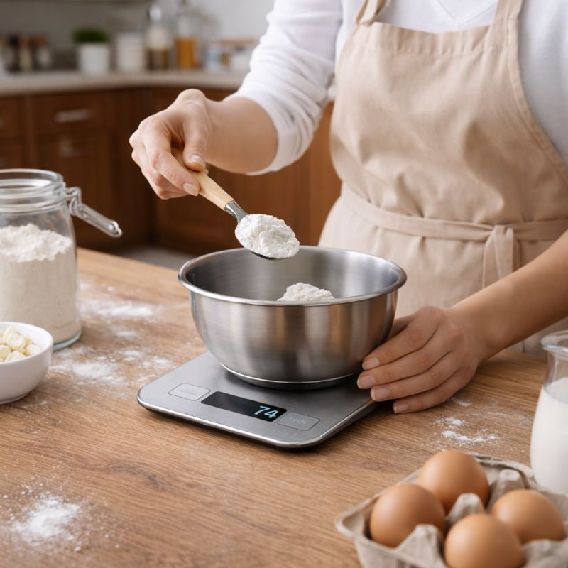 GramPro | Digital Kitchen Scale | 1g Precision, 5kg Capacity, LCD Display, Tare Function