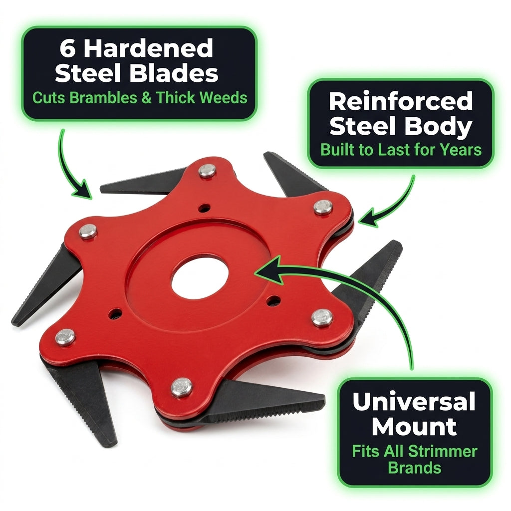 TurboBlade™ – Universal 6-Blade Trimmer Head