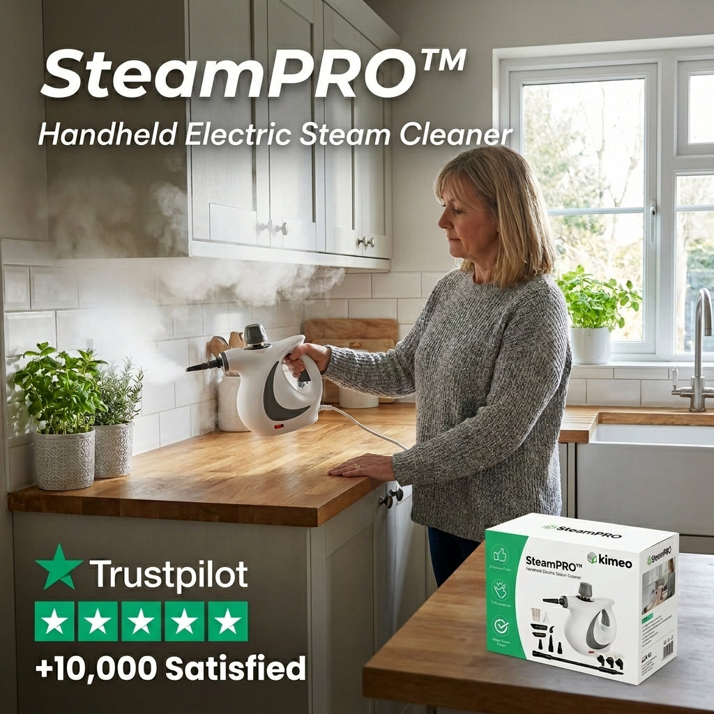 SteamPRO™ | Powerful Handheld Steam Cleaner | High Pressure with 16 Accessories