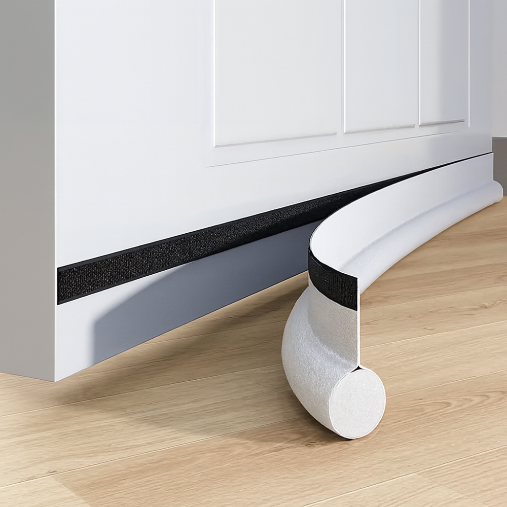 Door Draught Excluder Strip | Under Door Insulation Seal to Block Cold Air & Heat Loss