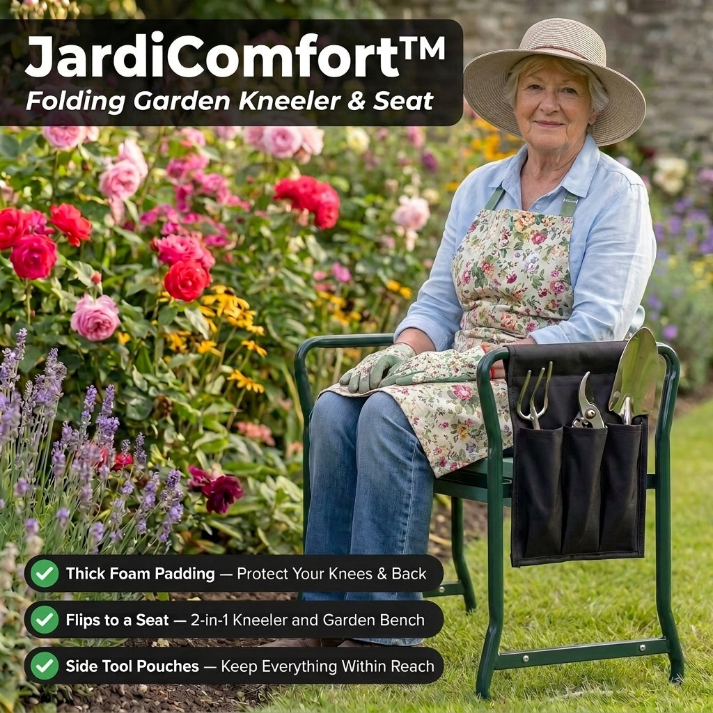 GardenComfort™ | The Ultimate 2-in-1 Garden Kneeler & Seat