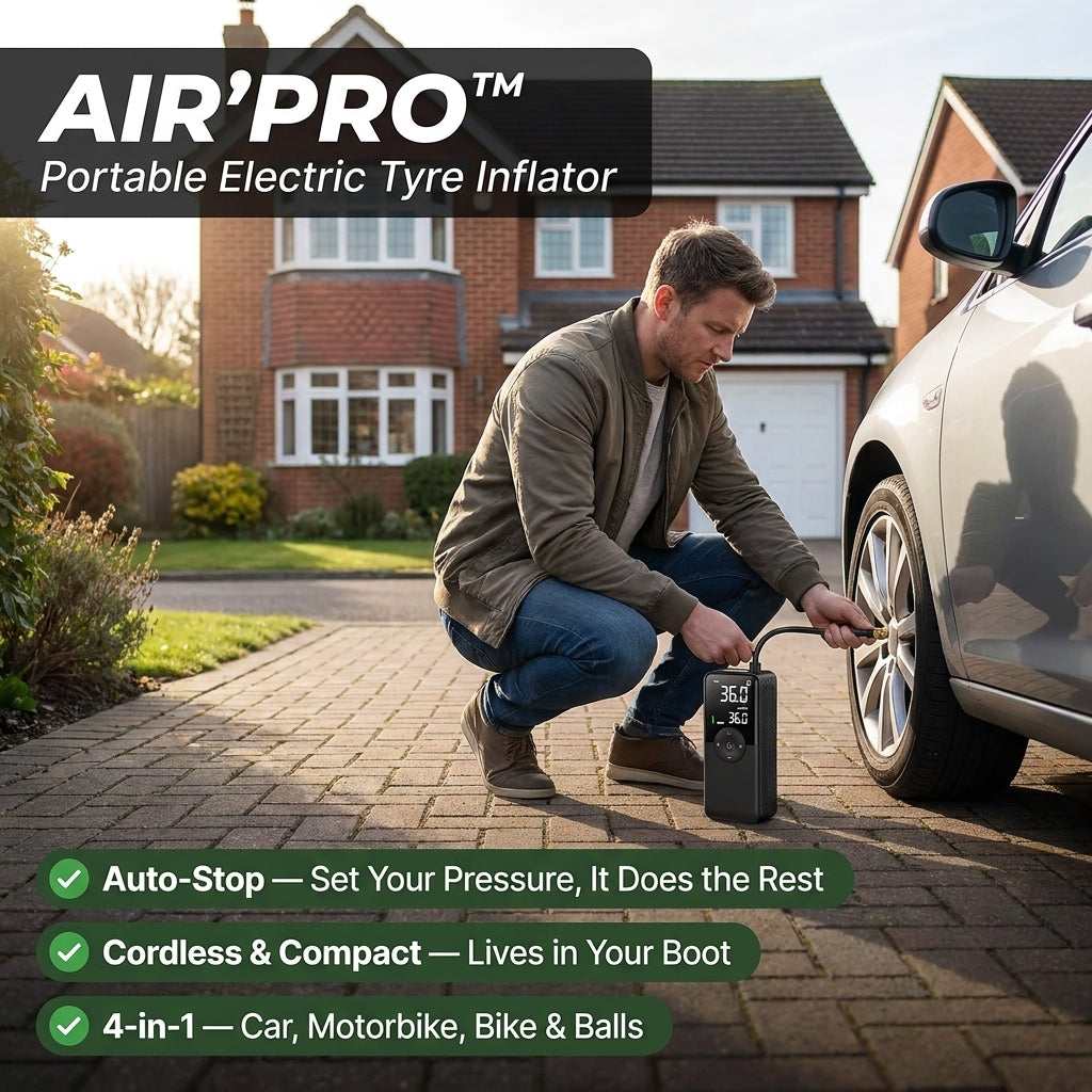 AIR'PRO™ | Portable Electric Tyre Inflator